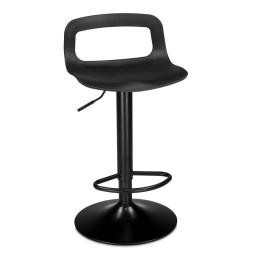 Барный стул Volt Чёрный пластик/Чёрный металл