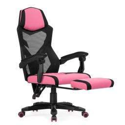 Компьютерное кресло Brun Розовая ткань / Чёрная сетка
